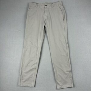 Mugsy Pants Mens 32x29 Gray Damens Stretch Chino Casual Rayon Blend Soft K6PNDA